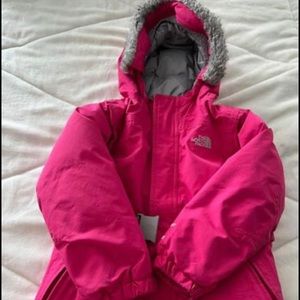 Girls pink Northface coat